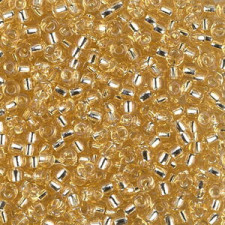 Miyuki rocailles Perlen 8/0 - Silverlined light gold 8-2